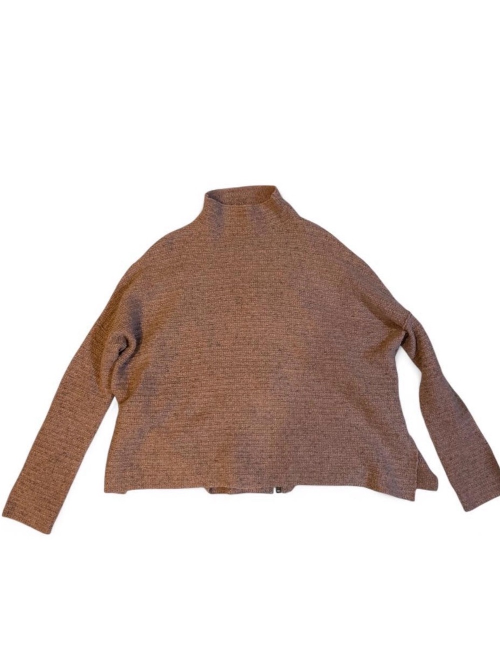 Free People Light Pink Marled Mock Neck Women’s Sweater